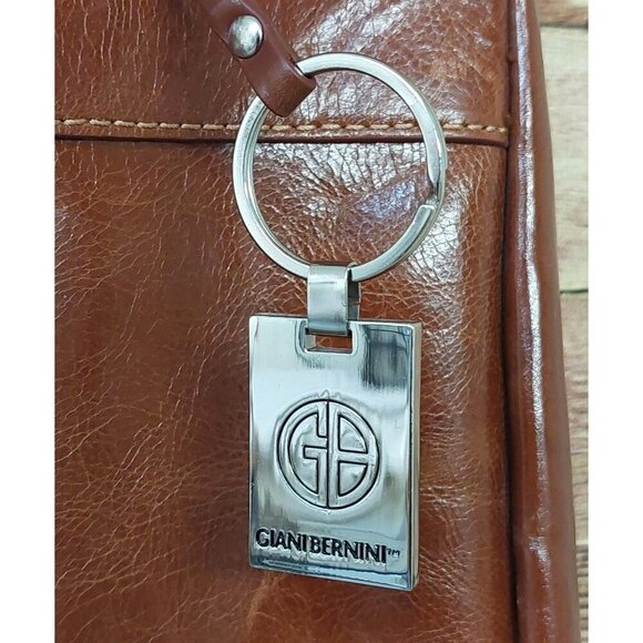 Giani Bernini Large Purse Tote Laptop Shoulder Bag Purse In Glazed Vegan Leather - Picture 4 of 9